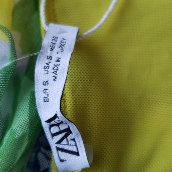 ZARA Tulle floral mini dress - Picture 8 of 9